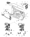 Diagram for 2008 Jeep Wrangler Door Lock Actuator - 4589505AB