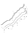 Diagram for 2009 Dodge Journey A/C Hose - 68040493AA