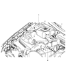 Diagram for 2009 Jeep Grand Cherokee Coolant Reservoir - 55038011AA