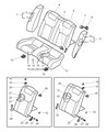 Diagram for 2004 Chrysler Sebring Seat Cover - MN121012YA