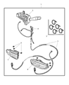 Diagram for 2001 Dodge Neon Fog Light - 82206938