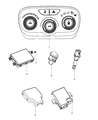 Diagram for 2012 Dodge Dart A/C Switch - 1TQ78DX9AC