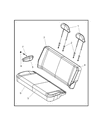 Diagram for Ram C/V Seat Cover - 1US65BD1AB