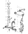 Diagram for 2006 Jeep Commander Coil Spring Insulator - 52089328AC