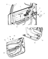 Diagram for Chrysler 300 Armrest - 1WK36DX9AA