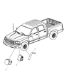 Diagram for 2005 Dodge Dakota Headlight - 55077606AB