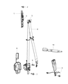 Diagram for Dodge Durango Seat Belt - 1VL10DX9AD