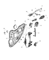 Diagram for Jeep Cherokee Door Handle - 68329764AA