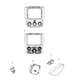 Diagram for Ram 1500 A/C Switch - 68268190AA