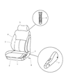 Diagram for 2004 Dodge Neon Seat Cushion - 1AA681DVAA