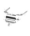 Diagram for Dodge Durango Grille - 68307807AA