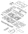 Diagram for 2003 Dodge Stratus Rear Crossmember - 4646116AC