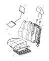 Diagram for 2013 Jeep Grand Cherokee Seat Cover - 5LK62HL1AA