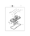 Diagram for 2019 Jeep Cherokee Oil Filler Cap - 68259076AB