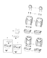 Diagram for 2019 Jeep Compass Seat Cover - 6GA82LT5AD