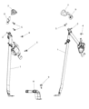 Diagram for 2013 Dodge Journey Seat Belt - 4610128AC