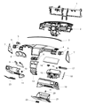 Diagram for Chrysler Sebring Steering Column Cover - 1EJ26XDVAC