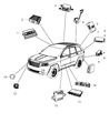 Diagram for 2017 Jeep Grand Cherokee Parking Assist Distance Sensor - 68254091AE