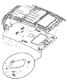 Diagram for Chrysler Aspen Sun Visor - ZC341D1AC