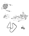 Diagram for Jeep Belt Tensioner - 53030958AD