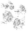 Diagram for 2002 Dodge Ram 3500 Bellhousing - 52107540AB