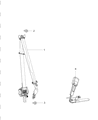 Diagram for Dodge Seat Belt - 1SG57DX9AJ