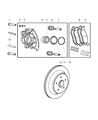 Diagram for Jeep Wrangler Brake Caliper - 5191824AA
