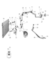 Diagram for Dodge Journey A/C Hose - 68302645AA