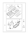 Diagram for 2015 Jeep Grand Cherokee Oil Pan Gasket - 5164915AG