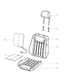 Diagram for 2014 Dodge Charger Seat Cover - 1XC56HL1AA