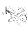 Diagram for 2007 Dodge Sprinter 2500 Fender - 68009869AA