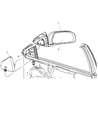 Diagram for 2008 Chrysler Pacifica Car Mirror - 5113602AB