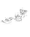 Diagram for 2015 Dodge Challenger Engine Mount - 5038765AB