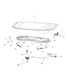 Diagram for Chrysler Voyager Hood Hinge - 68488455AA