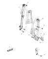 Diagram for 2011 Ram 2500 Seat Belt - 5KQ371K2AB