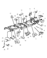 Diagram for 2014 Ram 3500 Sway Bar Bracket - 68145458AB