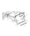 Diagram for Dodge Ram 1500 Radiator Support - 55275695AI