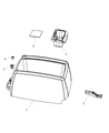 Diagram for 2010 Dodge Grand Caravan Center Console Base - 1JC92DK5AA