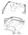 Diagram for Dodge Viper Sun Visor - 1WV63DX9AE