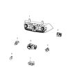 Diagram for Dodge A/C Switch - 68465682AA