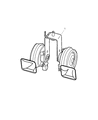 Diagram for 2001 Dodge Grand Caravan Horn - 4685664AC