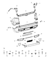 Diagram for 2021 Jeep Cherokee Bumper - 68410469AB