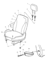 Diagram for 2007 Chrysler Pacifica Seat Heater - 4610104AA