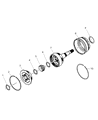 Diagram for 2009 Jeep Grand Cherokee Needle Bearing - 52119464AB