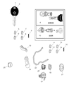 Diagram for Chrysler Door Lock Cylinder - 5102455AA