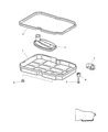 Diagram for Jeep Commander Oil Pan Gasket - 52108332AB