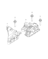 Diagram for Ram ProMaster City Engine Mount - 68277109AA