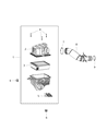 Diagram for 2018 Jeep Compass Air Duct - 68249659AA