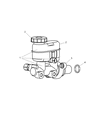 Diagram for 2001 Dodge Neon Brake Master Cylinder - 5069001AA