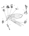 Diagram for 1999 Dodge Viper Clock Spring - 4848437